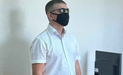 Александр Умеров в зале суда во время оглашения приговора по делу о взятках