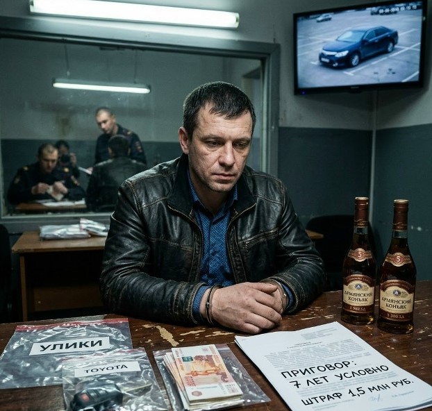 Здание суда в Новосибирске и припаркованный служебный автомобиль Следственного комитета РФ.
