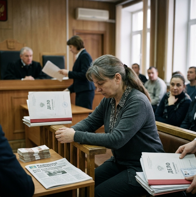 Здание районного суда в Новосибирской области, где вынесли приговор главному бухгалтеру по делу о присвоении денежных средств.