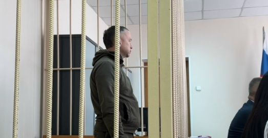 Зал судебных заседаний во время рассмотрения дела бывшего высокопоставленного сотрудника МВД в Новосибирске