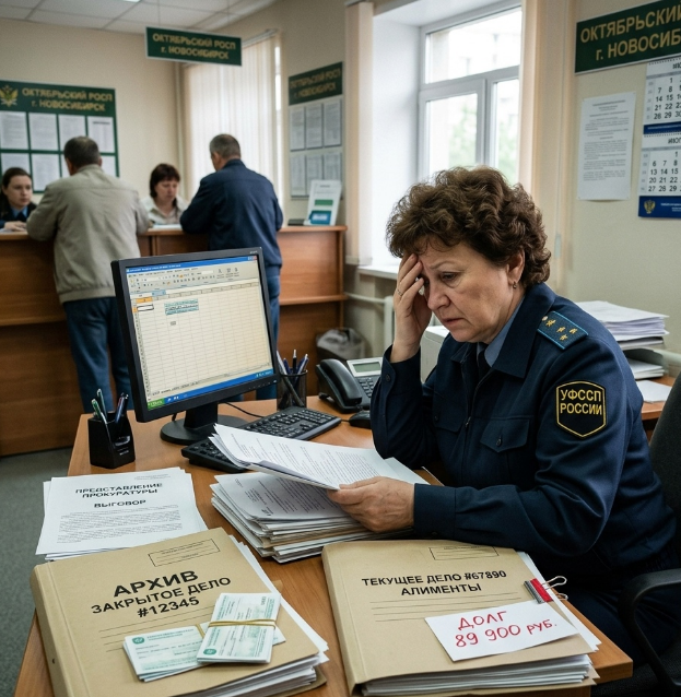 Здание отделения Главного управления Федеральной службы судебных приставов по Новосибирской области в Октябрьском районе.