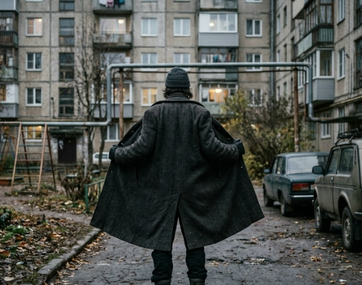 Патрульная машина агентства безопасности Гвардия на улице Новосибирска