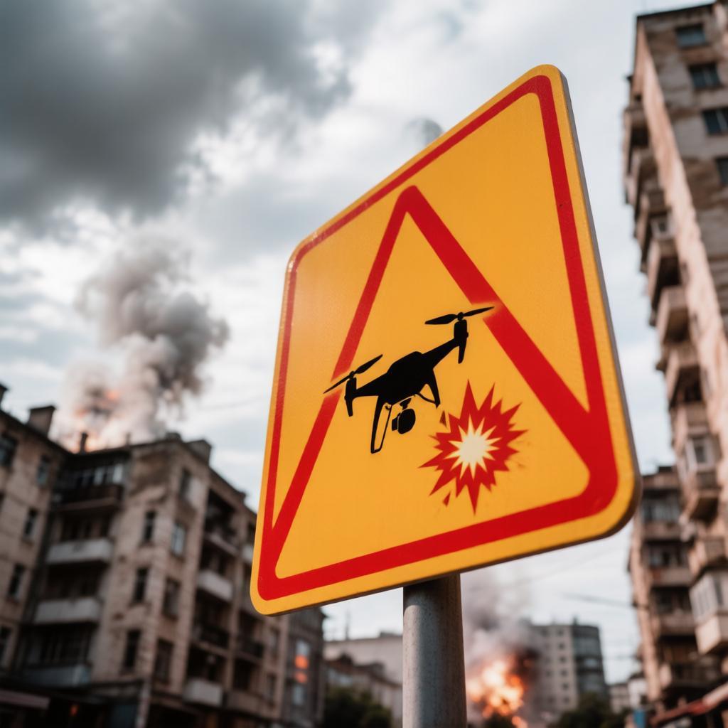 Вспышки в ночном небе над Воронежской областью во время отражения атаки БПЛА прямо сейчас